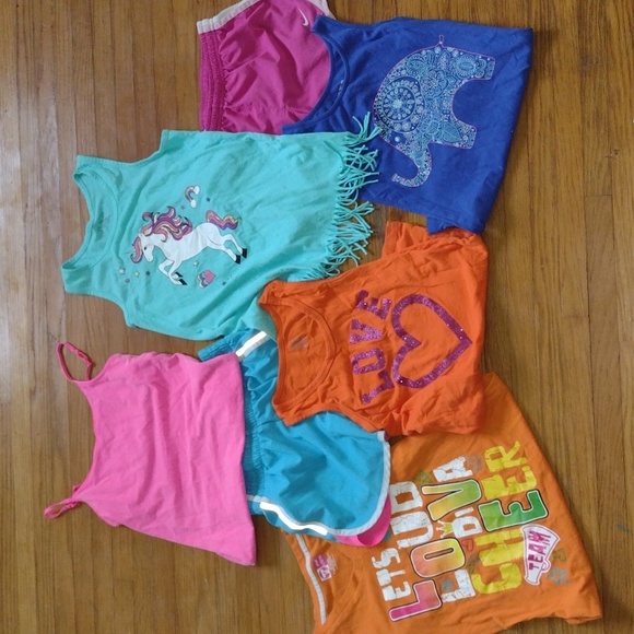 Girls Bright Summer Bundle - Seven Items - Size 10-12 - Picture 1 of 16